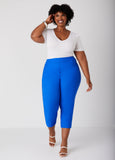 Pull On Mid Rise Capris