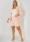 High Rise Crepe Shorts