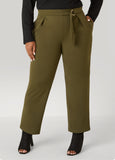 Belted Straight Leg Pants