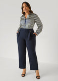 Belted Straight Leg Pants