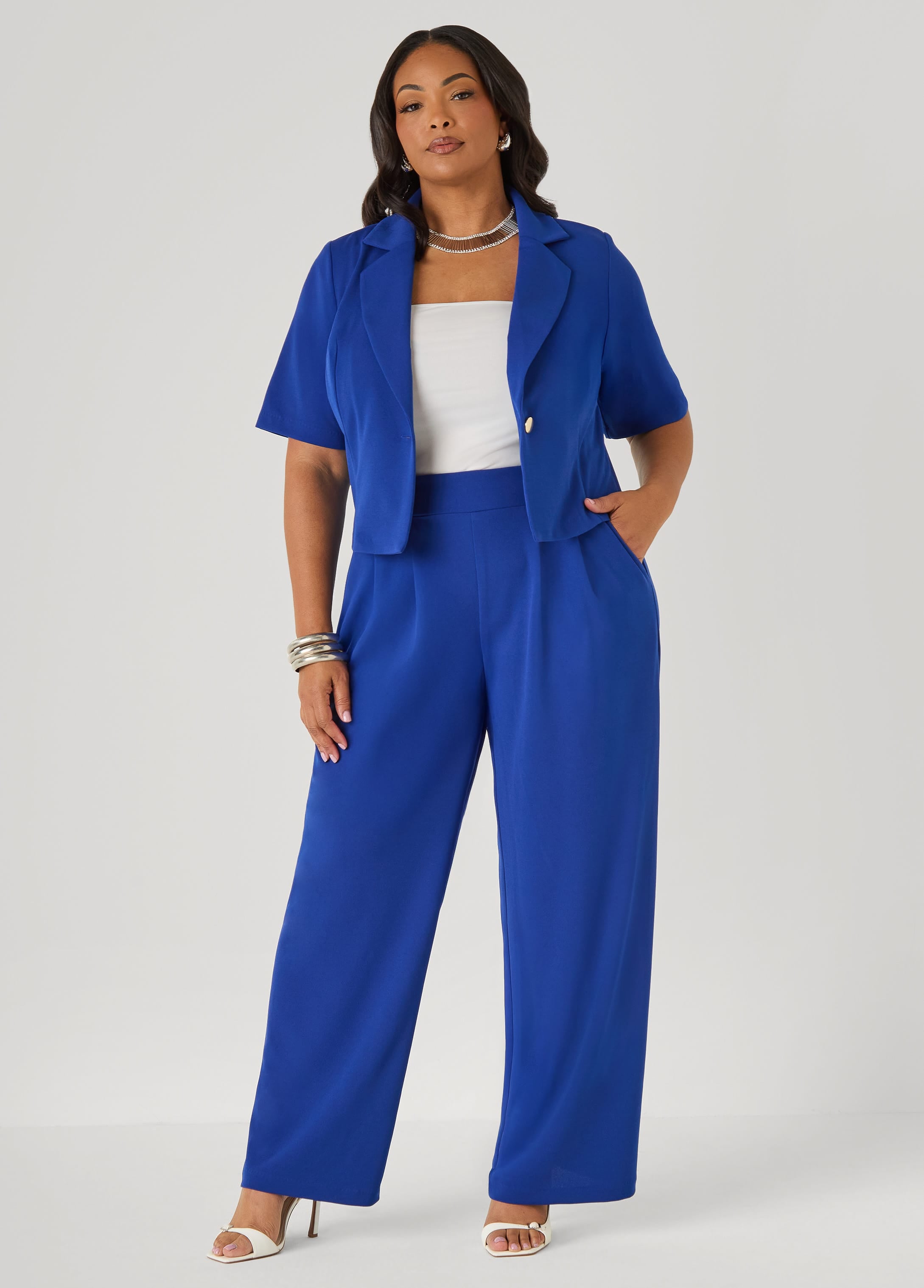 Pleated Wide Leg Pants – Ashley Stewart