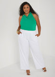 Pleated High Waist Pants