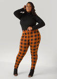 Mid Rise Buffalo Plaid Leggings