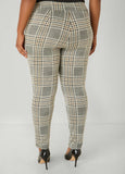 Mid Rise Plaid Leggings