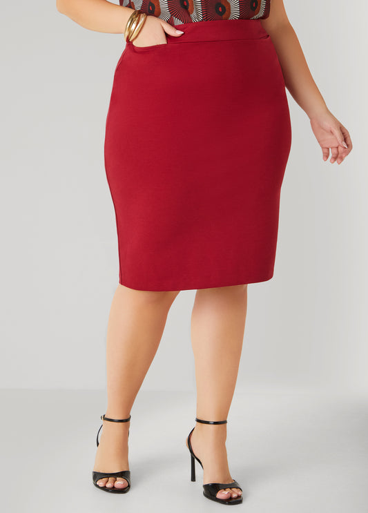Slip On Pencil Skirt