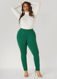 High Waist Pull On Ponte Leggings