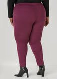 High Waist Pull On Ponte Leggings