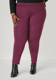 High Waist Pull On Ponte Leggings