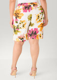 Watercolor Floral Print Shorts