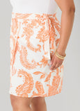 Paisley Print Wrap Skirt