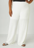 Textured Knit Straight Leg Pants