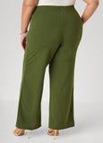 Seamed High Waist Wide Leg Pants