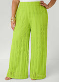 Textured Wide Leg Pants