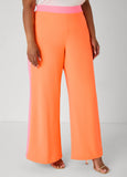 Neon Two Tone Wide Leg Trousers