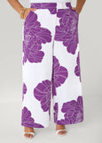 Floral Print Wide Leg Pants