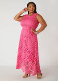 Plus Size Crochet Maxi Skirt