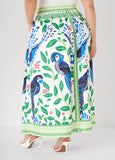 Parrot Print Maxi Skirt
