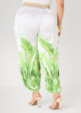 Palm Print Balloon Pants