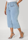 Braided Chambray Capris