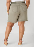 Drawstring Twill Shorts