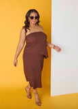 Plus Size Midi Pencil Skirt Trendy Summer Skirt Matching Set