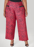 Sequined Animal Print Pants