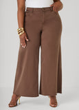 Chambray Wide Leg Pants
