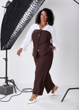 Pinstripe Wide Leg Pants