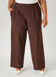 Pinstripe Wide Leg Pants