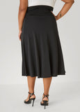 A Line Midi Knit Skirt