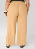 Drawstring Linen Blend Pants