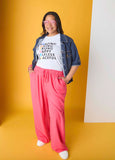 Plus Size Linen Pants Plus Size Everyday Linen Basic Trousers