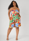 Printed Pull On Shorts