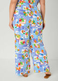 Printed Pull On Pants