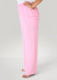 Textured Wide Leg Cargo Pants
