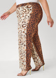 Leopard Print Corded Lace Pants