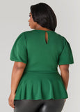 Puff Sleeve Peplum Top