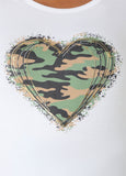 Camo Heart Graphic Tee