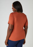 Cutout Stretch Knit Top