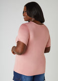 Cutout Stretch Knit Top