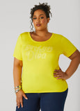 Plus Size Birthday Diva Crystal Tee