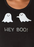 Hey Boo Crystal Graphic Tee
