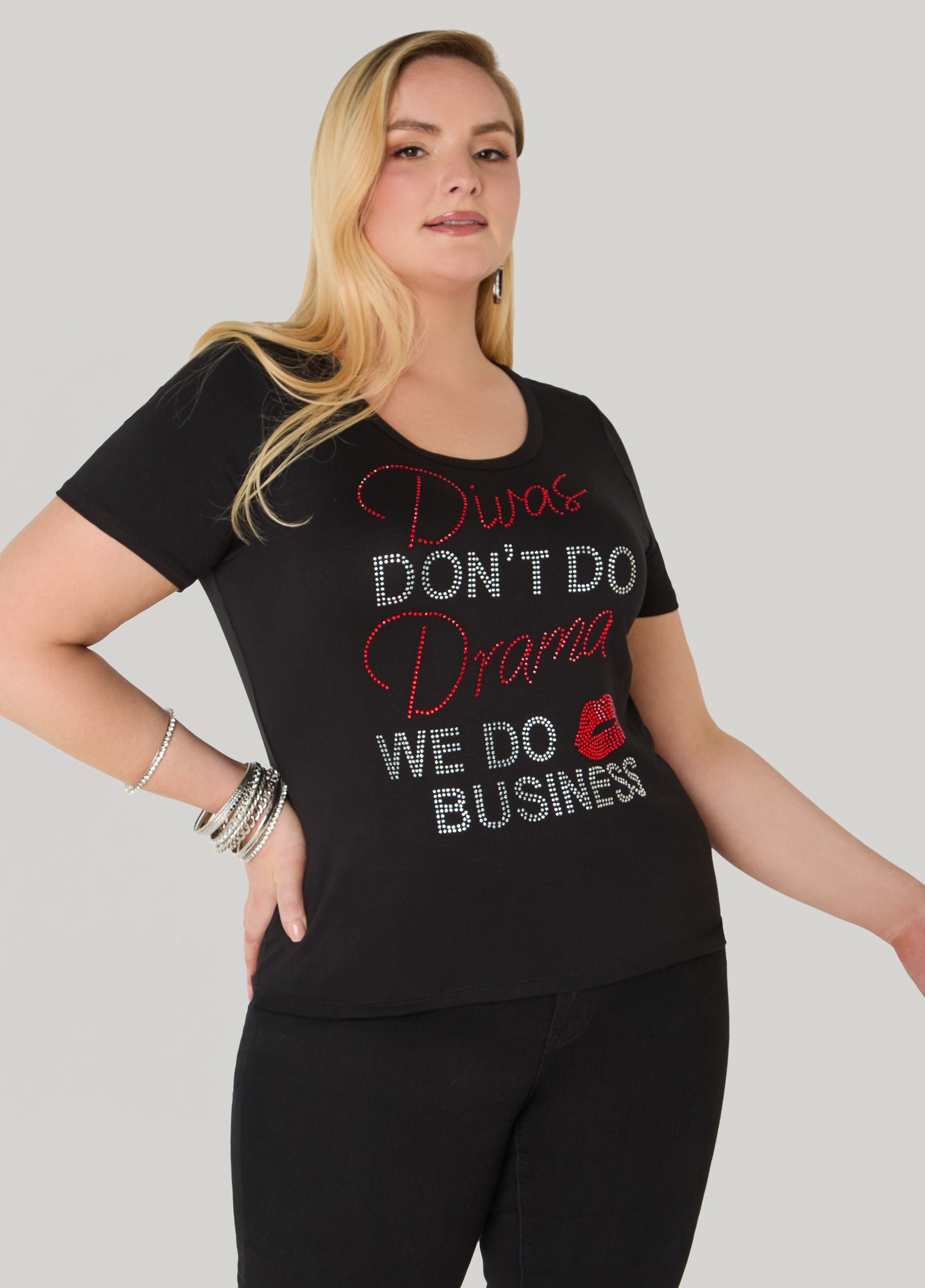 Divas Dont Do Drama Crystal Tee