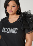 Iconic Organza Paneled Top