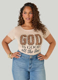 God Is Good Glittered Graphic Tee