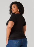 Ssshh Glittered Graphic Tee