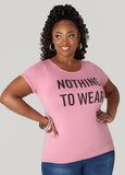 Plus Size Nothing To Wear Graphic Tee