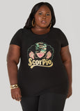Plus Size Glittered Scorpio Graphic Tee