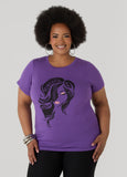 Powerful Glittered Graphic Tee