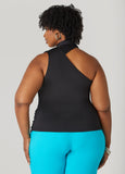 One Shoulder Scarf Neck Top